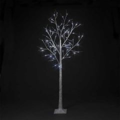 Snowtime - Birch Tree W 80 Ice White LED 1.8m