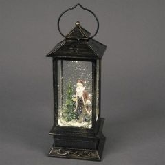 Snowtime Water Lantern 27cm Santa (BO)