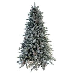 National Tree Snowy Dorchester Pine Tree 6.5ft Artificial Christmas Tree