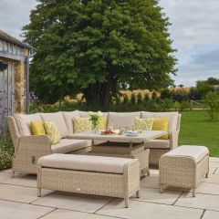 Bramblecrest Somerford Reclining Modular Sofa Set W Adj Table & 2 Benches