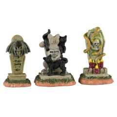 Lemax Spooky Town Headstones 