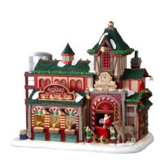 Lemax Santas Reindeer Stables Battery Operated 4.5V