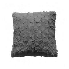 Stellan Faux Fur Cushion - Gunmetal Grey