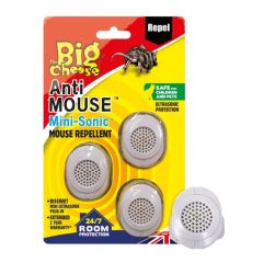 The Big Cheese Anti Mouse™ Mini-Sonic Mouse Repellents - 3 Pack