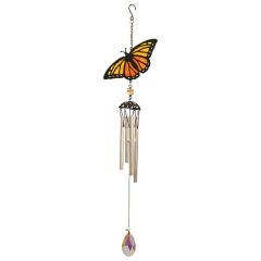 Primus Suncatcher Orange Butterfly Wind Chime