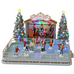 Lemax Christmas Grove Skating Rink, With 4.5V Adaptor