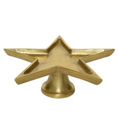 Aluminium Cake Stand Star Gold 26.5x7.5cm - Kaemingk