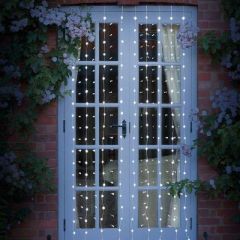 Smart Garden Curtain String Lights Party Cool White 210x162cm