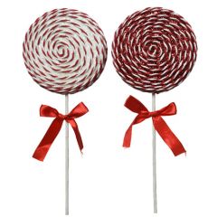 Foam Lolly Red/White 36cm - Kaemingk