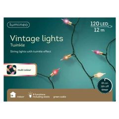 Kaemingk LED Vintage Lights 120 Green Classic Brown Purple (Green)