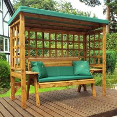Charles Taylor Wentworth 2 Seat Arbour Green with 2 Seat Cushions