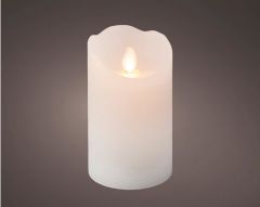 Kaemingk LED Waving Candle 7.5x12.5cm White