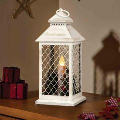 Smart Garden Lantern Yule Cream & Gold 32x14cm