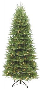 Puleo Pre-Lit Grand Kensington Fir Artificial Christmas Tree with 650 Warm White LED 7ft