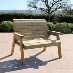 Zest Charlotte 2 Seater Garden Bench