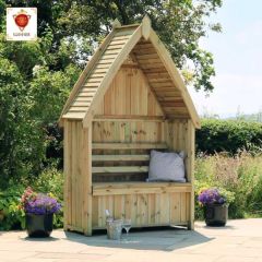 Zest Cheltenham Garden Arbour with Storage Box