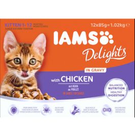 Iams Kitten Pouch Chicken in Gravy 12 Pack