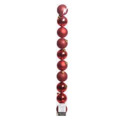 Shatterproof Box of 10 (6cm) Christmas Red - Kaemingk