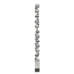Shatterproof Tube of 14 (3cm) Silver - Kaemingk