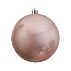 Shatterproof Bauble 14cm Blush Pink - Kaemingk