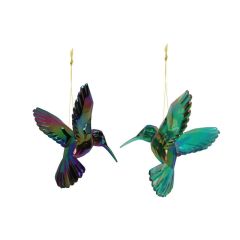Gisela Graham Single Acrylic Hummingbird Peacock (2 Assorted Designs)