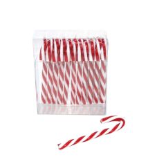 Gisela Graham Acrylic Mini Candy Cane Dec Pack of 12