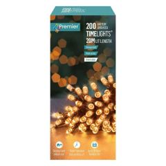 Premier Timelights W Timer 200 LED Vintage Gold