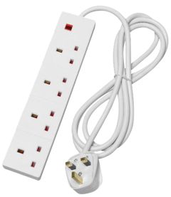 4 Socket Extention Lead - 2M