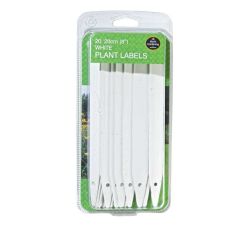 Garland 20cm (8") White Plant Labels (20)