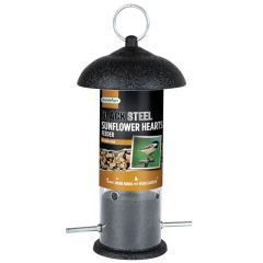 Gardman Black Steel Sunflower Heart Feeder