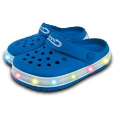 Town & Country Kids Light Up Blue Cloggies Size 11