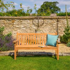 Bramblecrest Curved Back Flat Arm 3 Seat Bench