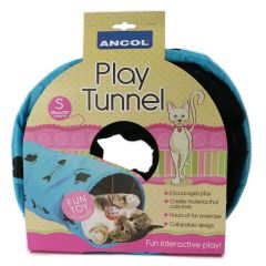 Ancol Cat Play Tunnel Grey - Small