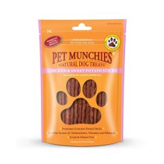 Pet Munchies Chicken & Sweet Potato Sticks Dog Treats 90g