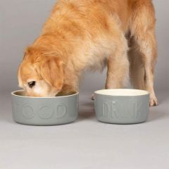 Scruffs Classic Food Bowl - 25cm 25 X 25 X 10cm Grey