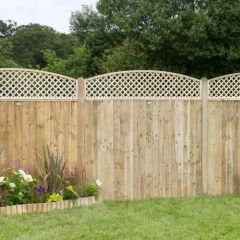 Zest Outdoor Living Hillside Convex Trellis Top 1.83m x 0.280/0.425m