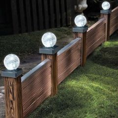 Smart Garden Crackle Ball Post Lights 4 Pack 3l