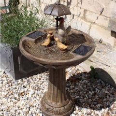 Smart Solar Duck Family Fountain