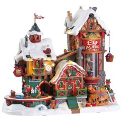 Lemax Elf Made Toy Factory, With 4.5V Adaptor