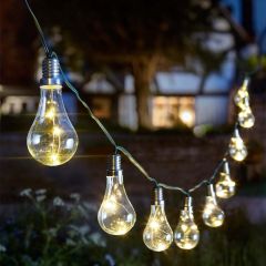 Smart Garden Eureka! Lightbulb Solar String Lights, Set of 10