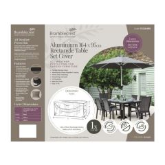 Bramblecrest Bramblecrest Cover 164x95cm Rectangle Table Set - Khaki