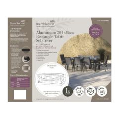 Bramblecrest Bramblecrest Cover 204x95cm Rectangle Table Set - Khaki