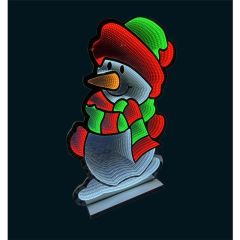 Festive Infinity Light 180cm Snowman (Indoor / Outdoor) 