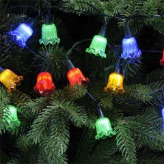 Festive Retro Petal String Lights 50 LED Multi