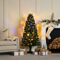 Festive Shimmer Fibre Optic Tree 120cm