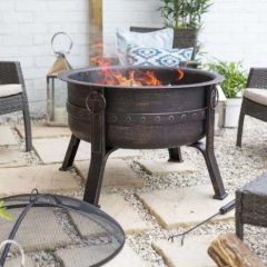 La Hacienda Brava Deep Bowl Firepit - 72cm
