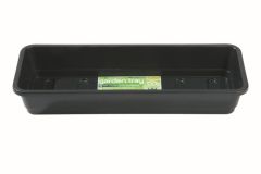 Worth Gardening Narrow Garden Tray Black Without Holes