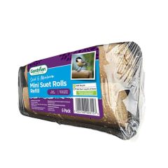 Gardman Seed & Mealworm Mini Suet Rolls Refill 6 Pack