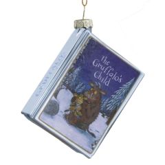 Gisela Graham Glass Hanging Dec 8cm - 'The Gruffalo's Child' Book