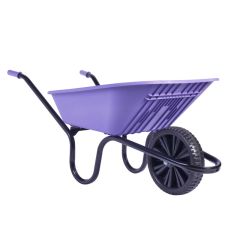 Haemmerlin Polypro GO Lilac Puncture Free Wheel Wheelbarrow - 90L